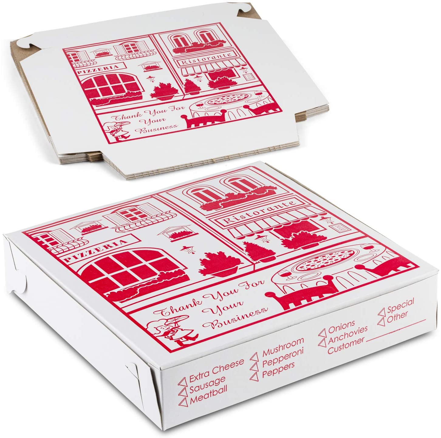 custom printed pizza boxes